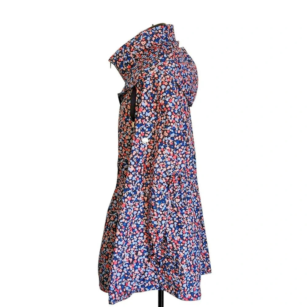 Kate Spade Packable Anorak Utility Jacket‎ Park Ave Floral Double Zip Size XL